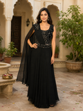 Classic Black Sharara Suit
