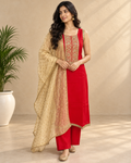 Kaasho Sleeveless Afghani Kurti Set - Party Wear