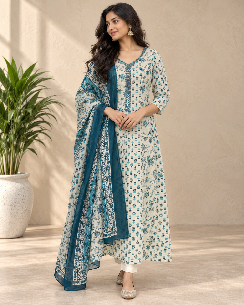 Kaasho Anarkali suit set