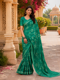 Floral Saree with Running Blouse Piece